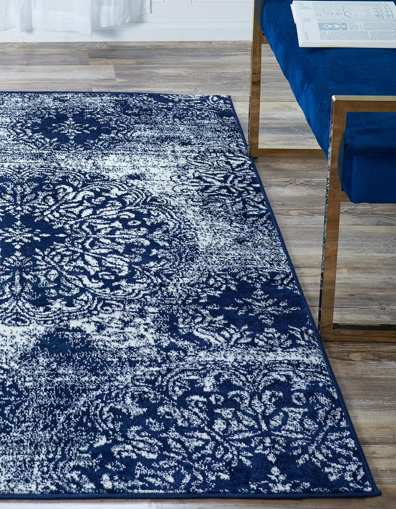 Riviera Elegance Collection Area Rug - Monaco (Navy Blue) Rectangle Navy Blue lifestyle 22