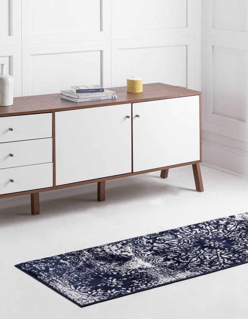 Riviera Elegance Collection Area Rug - Monaco (Navy Blue) Runner Navy Blue lifestyle 34