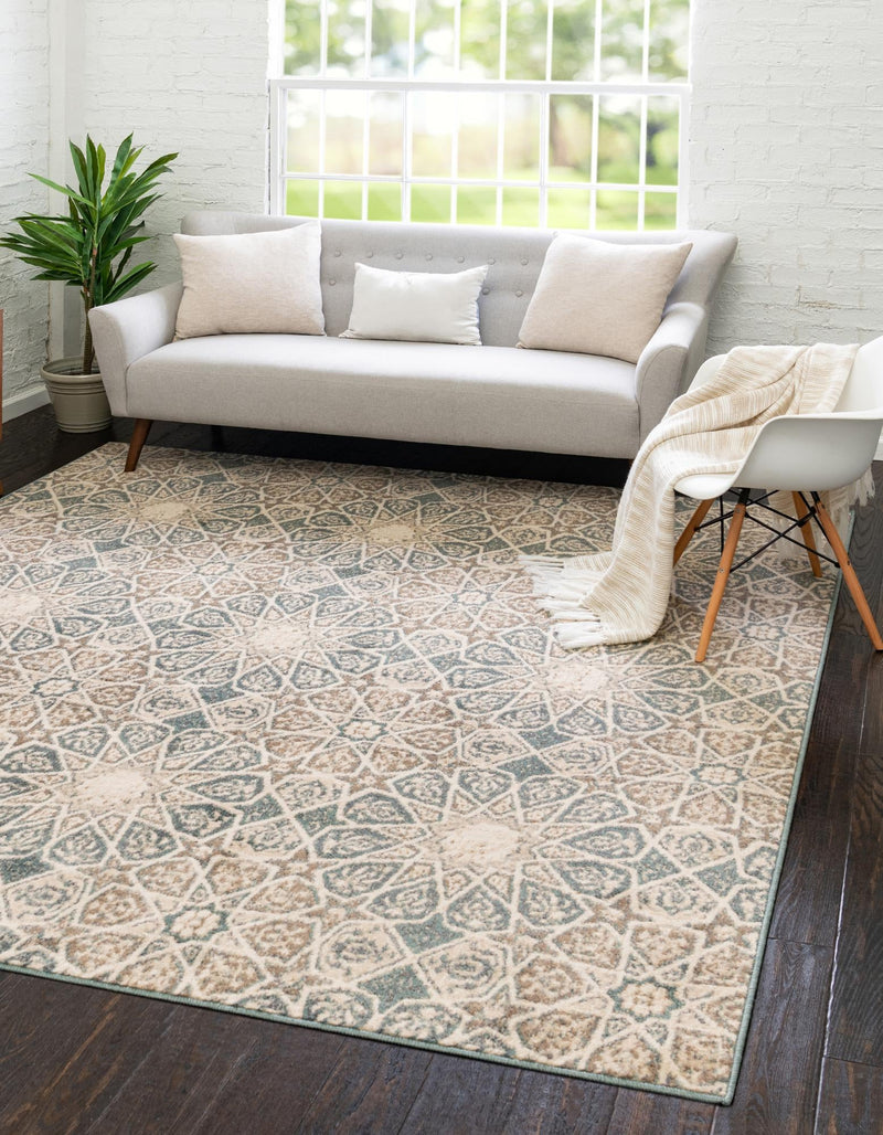 Gobi Sands Collection Area Rug - UlanBuh Square Multi lifestyle 14