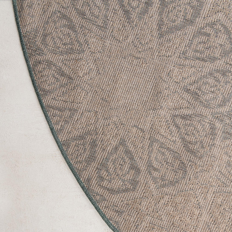 Gobi Sands Collection Area Rug - UlanBuh Round Multi lifestyle 25