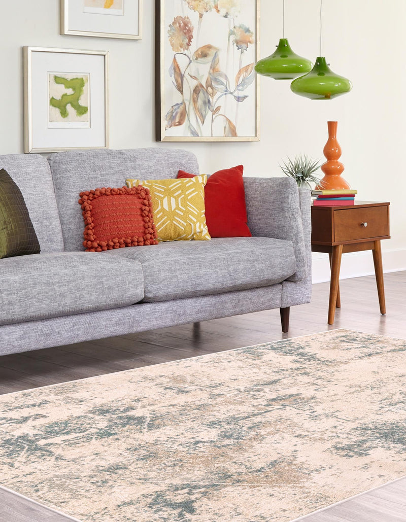Gobi Sands Collection Area Rug - Shapotou Rectangle Beige lifestyle 3