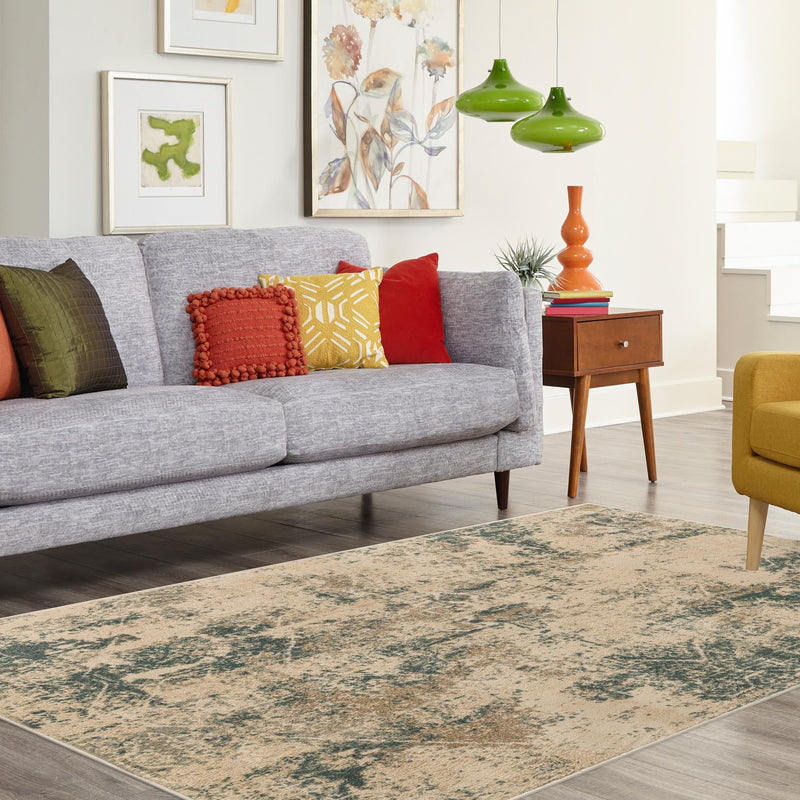 Gobi Sands Collection Area Rug - Shapotou Rectangle Beige lifestyle 15