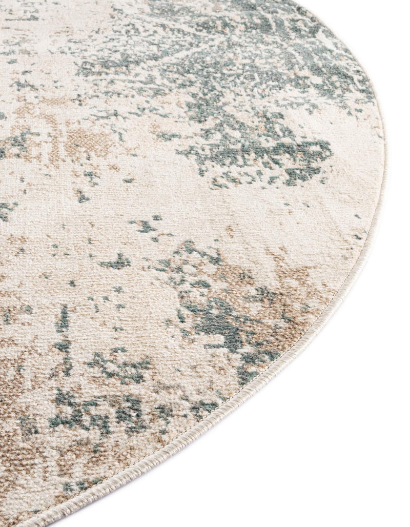 Gobi Sands Collection Area Rug - Shapotou Round Beige lifestyle 23