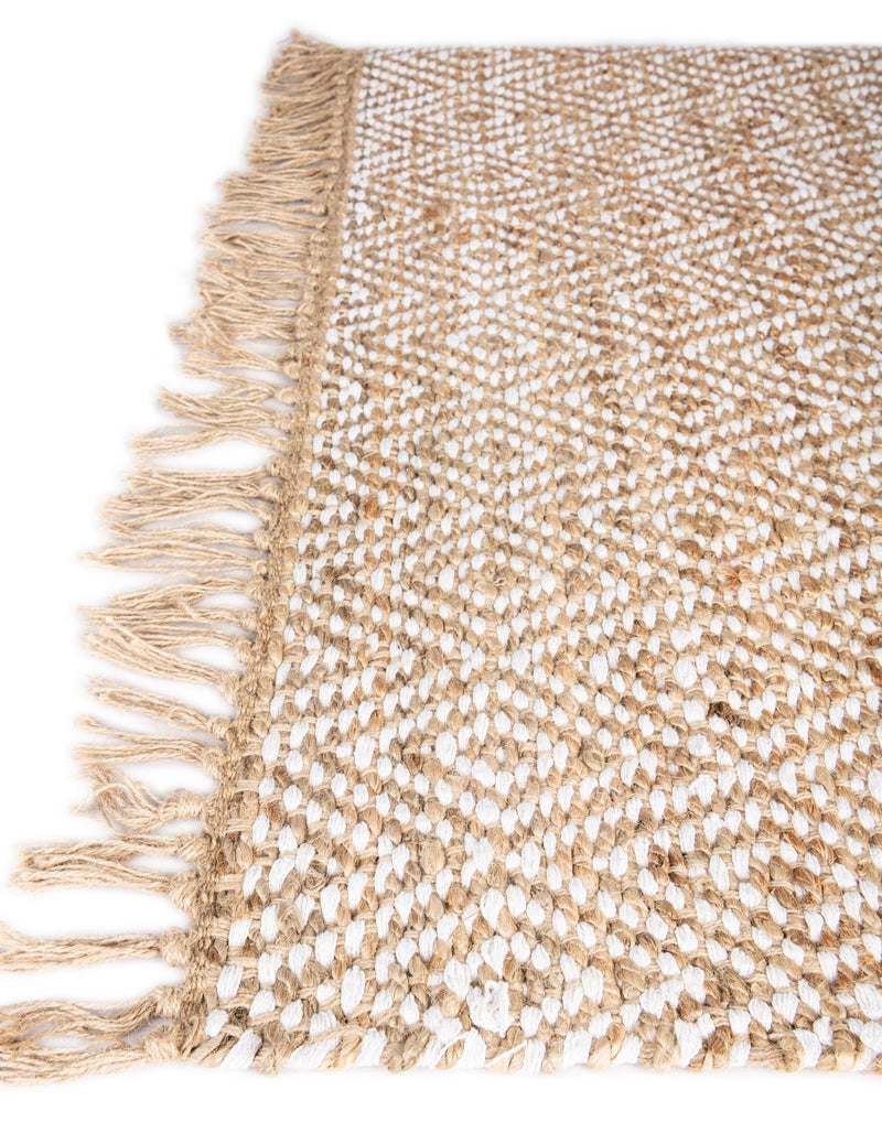 Woven Seaside Jute Collection Area Rug - Marina Rectangle Natural lifestyle 36