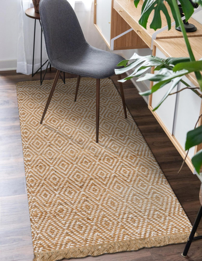 Woven Seaside Jute Collection Area Rug - Marina Runner Natural lifestyle 62