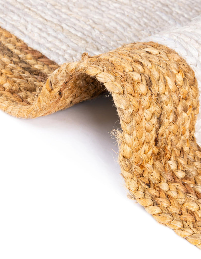 Woven Seaside Jute Collection Area Rug - Nantucket Rectangle White lifestyle 68