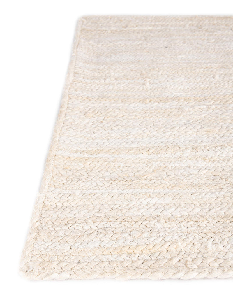 Woven Seaside Jute Collection Area Rug - Savannah (White) Rectangle White lifestyle 14