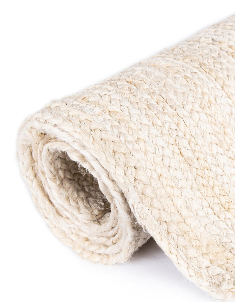Woven Seaside Jute Collection Area Rug - Savannah (White) Rectangle White lifestyle 19