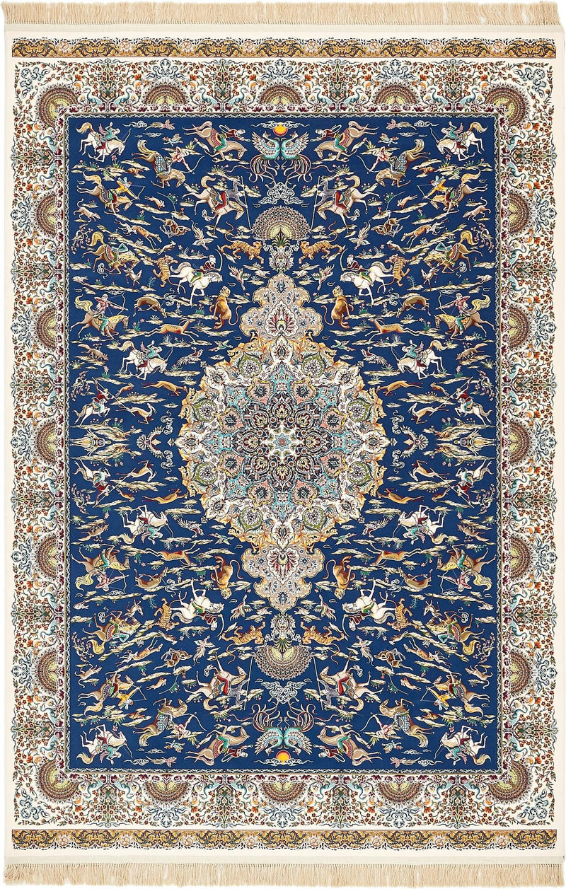 Imperial Manor Collection Area Rug - Potsdam Rectangle Dark Blue lifestyle 3