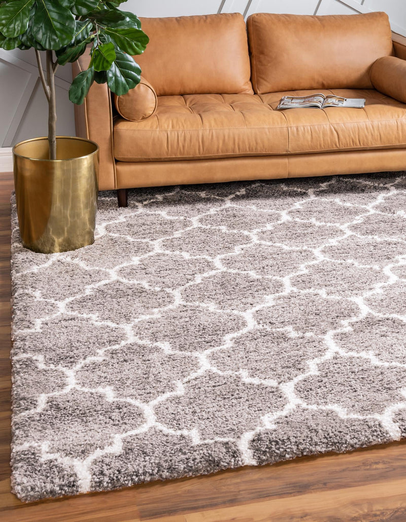 Casablanca Comfort Collection Area Rug - Atlas Square Taupe lifestyle 72