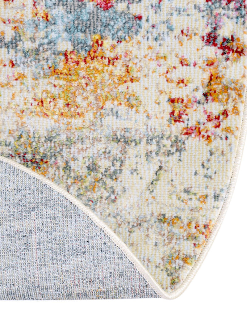 Caribbean Breeze Collection Area Rug - Isla Round Cream lifestyle 48