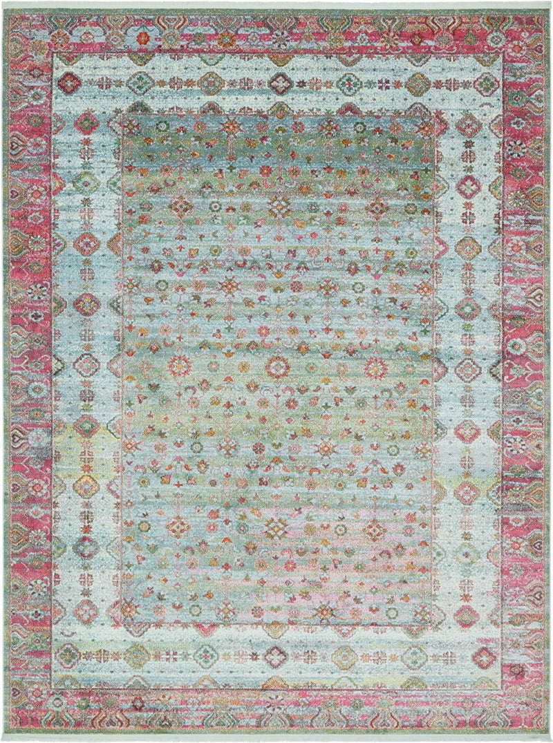 Caribbean Breeze Collection Area Rug - Juniper Rectangle Blue Main