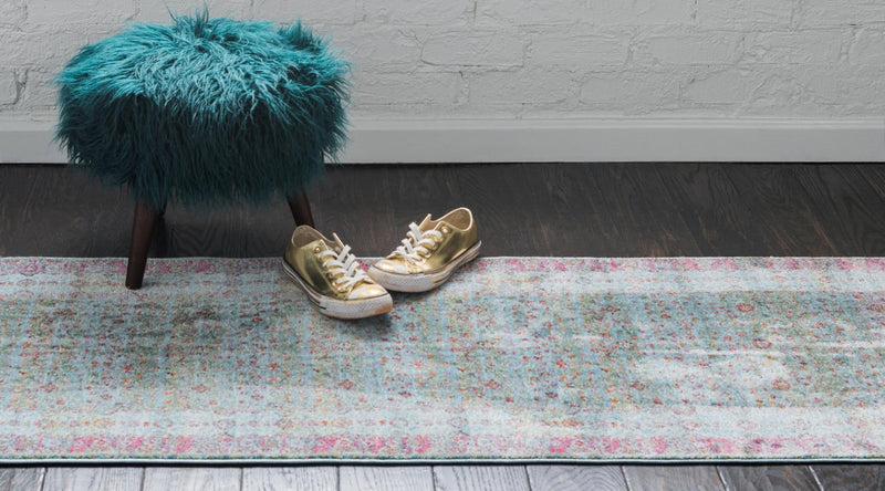 Caribbean Breeze Collection Area Rug - Juniper Runner Blue lifestyle 17