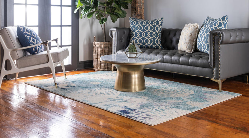 Sorrento Shores Collection Area Rug - Vico Rectangle Light Blue lifestyle 8