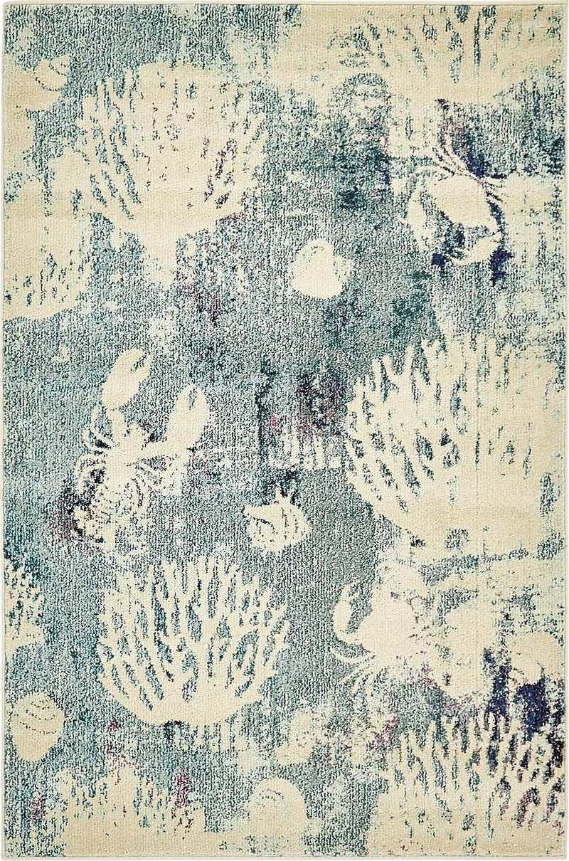 Sorrento Shores Collection Area Rug - Vico Rectangle Light Blue lifestyle 2