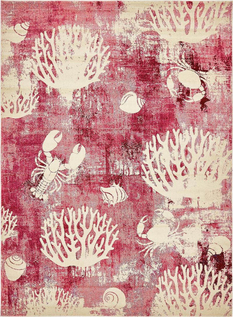 Sorrento Shores Collection Area Rug - Vico Rectangle Pink lifestyle 4