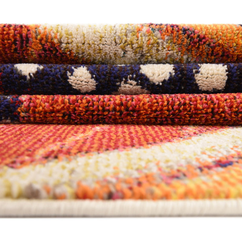 Sorrento Shores Collection Area Rug - Atrani Rectangle Rust Red lifestyle 13