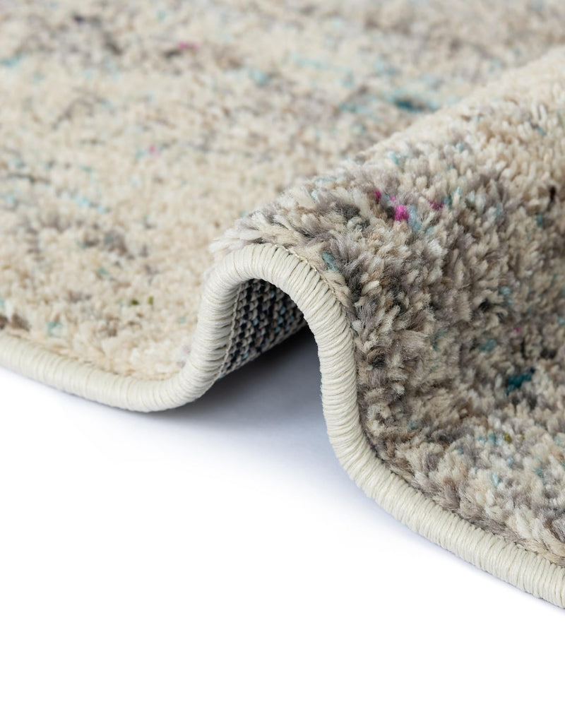 Chromatic Oasis Collection Area Rug - Azure Rectangular Beige lifestyle 64