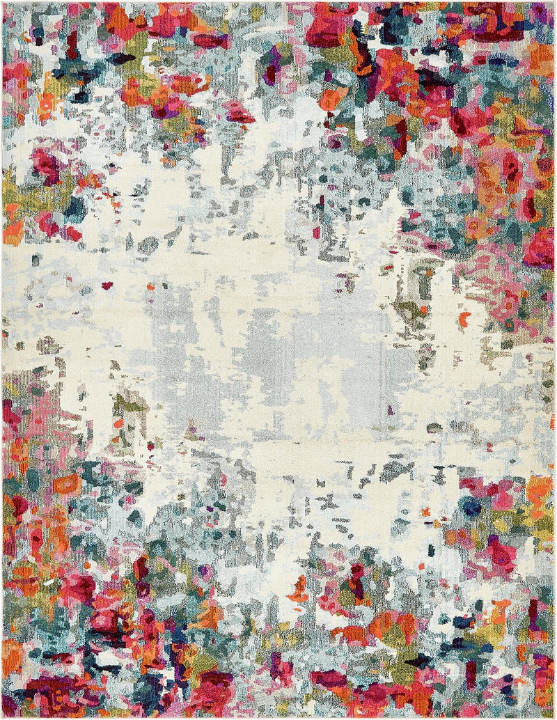 Chromatic Oasis Collection Area Rug - Blush Rectangle Multi Main