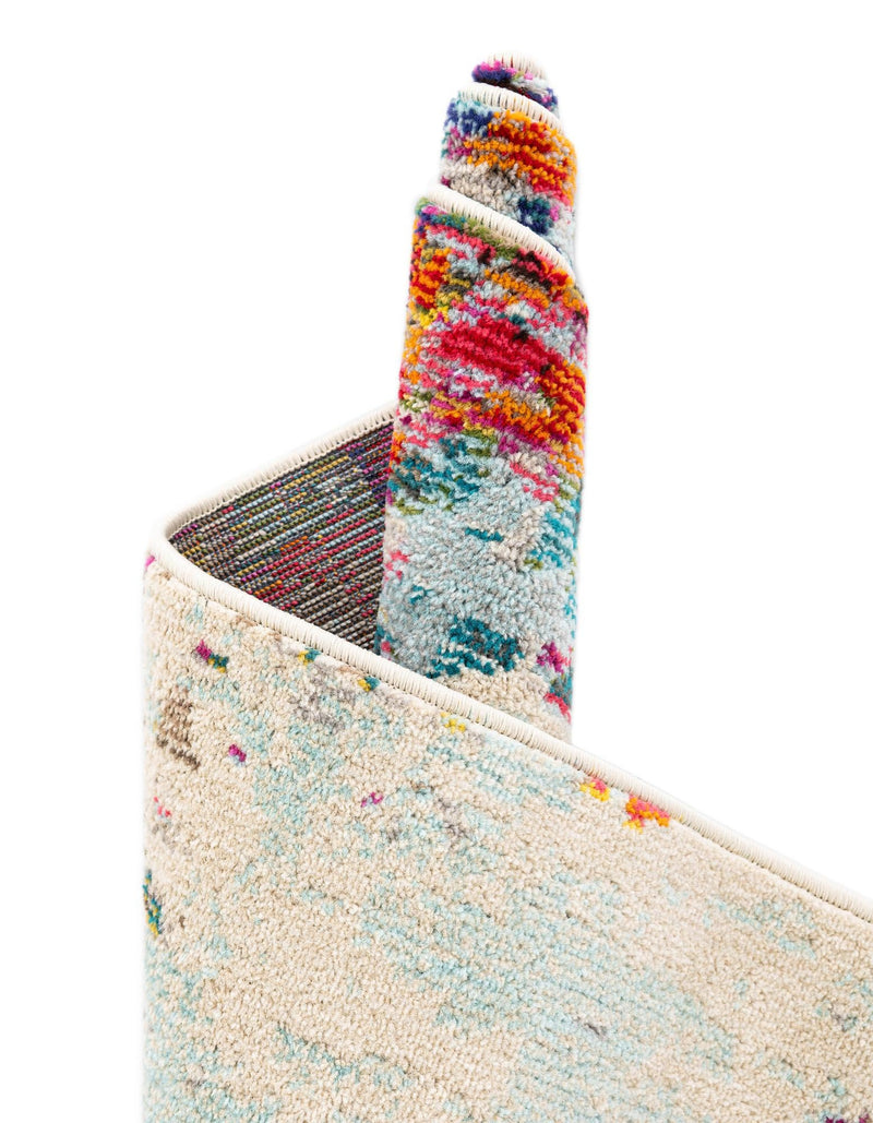 Chromatic Oasis Collection Area Rug - Blush Rectangular Multi lifestyle 44