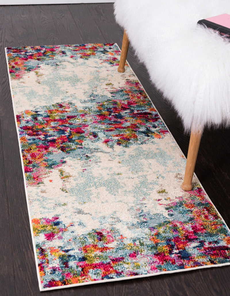 Chromatic Oasis Collection Area Rug - Blush Runner Multi lifestyle 21