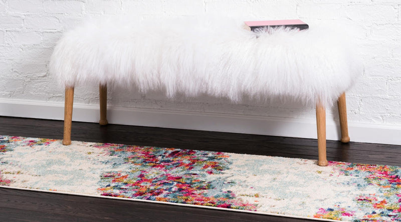 Chromatic Oasis Collection Area Rug - Blush Runner Multi lifestyle 27