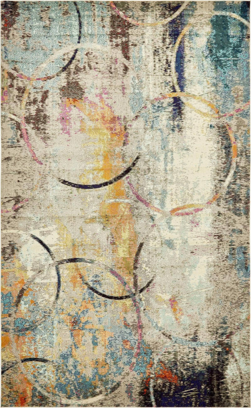 Chromatic Oasis Collection Area Rug - Fresco Rectangular Multi lifestyle 16