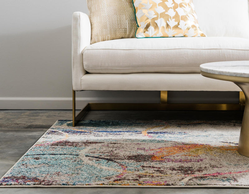 Chromatic Oasis Collection Area Rug - Fresco Rectangular Multi lifestyle 25