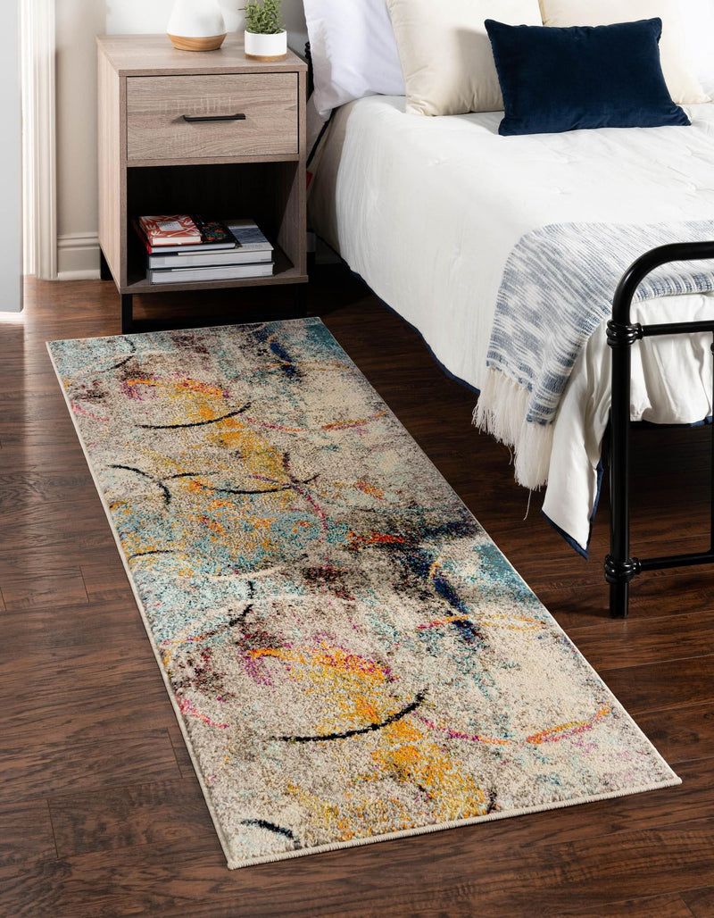 Chromatic Oasis Collection Area Rug - Fresco Runner Multi lifestyle 21