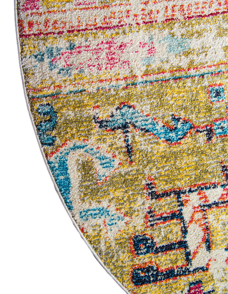 Sierra Collection Area Rug - Marin Round Multi lifestyle 37