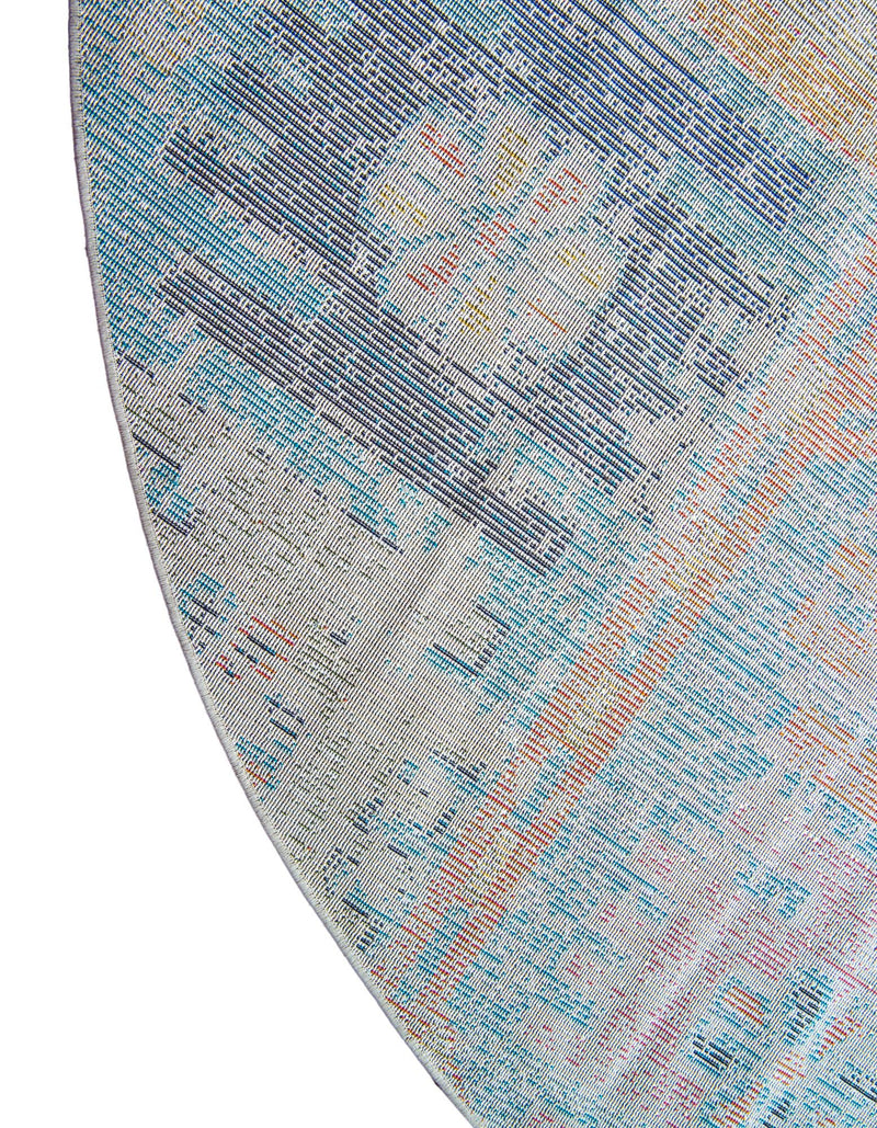 Sierra Collection Area Rug - Marin Round Multi lifestyle 43
