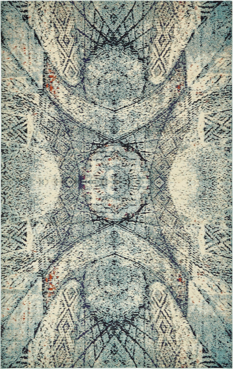 Venetian Tapestry Collection Area Rug - Lido Rectangular Blue lifestyle 15