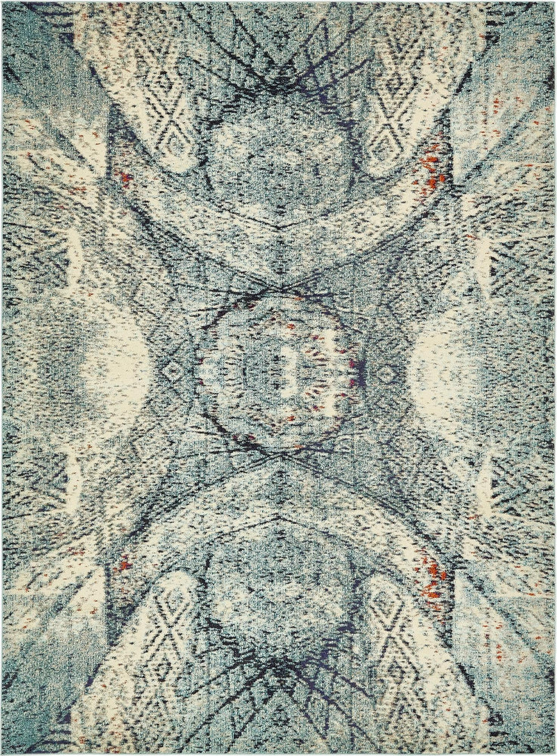 Venetian Tapestry Collection Area Rug - Lido Rectangle Blue Main