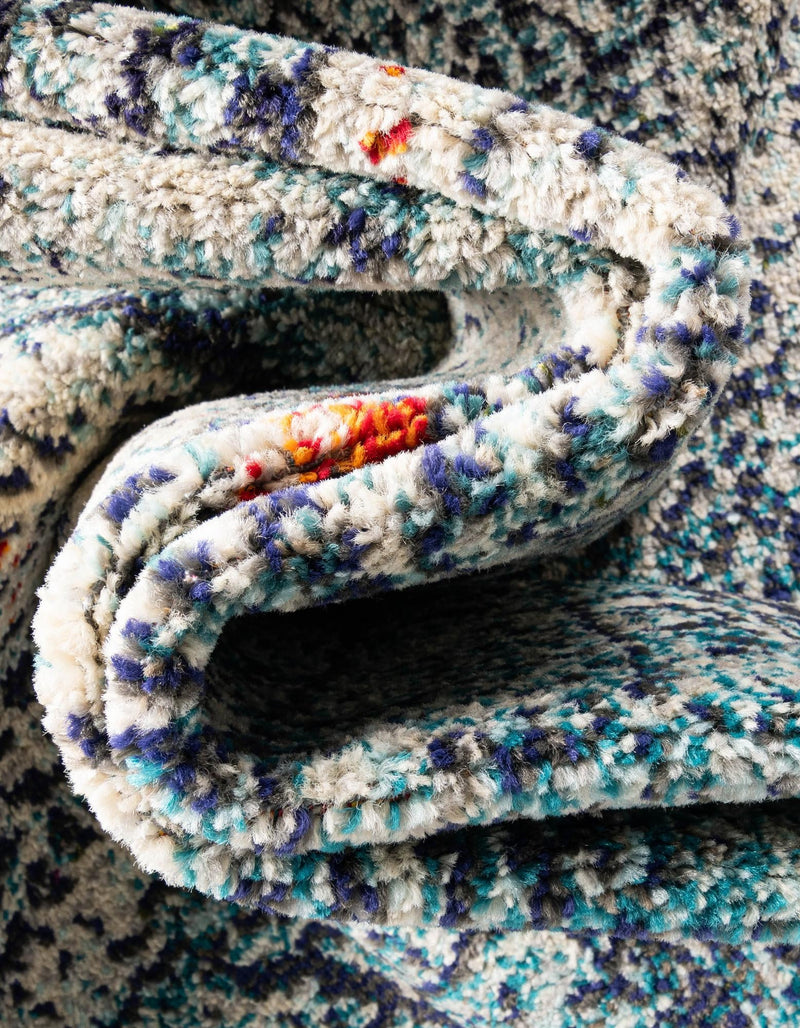 Venetian Tapestry Collection Area Rug - Lido Rectangle Blue lifestyle 8