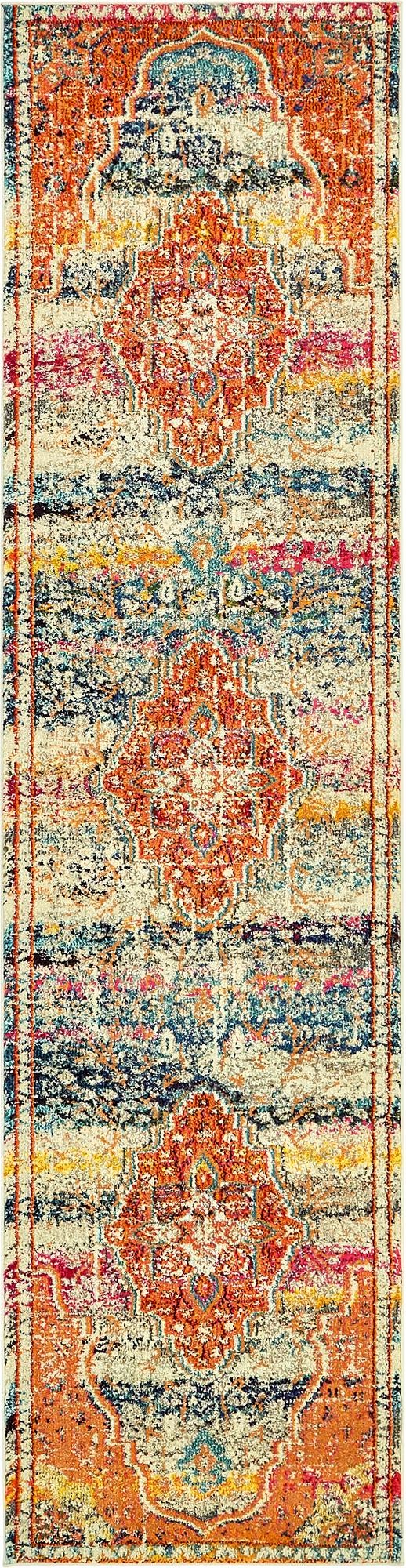 Venetian Tapestry Collection Area Rug - Rialto Runner Multi lifestyle 17