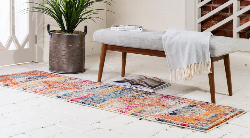Venetian Tapestry Collection Area Rug - Rialto Runner Multi lifestyle 23