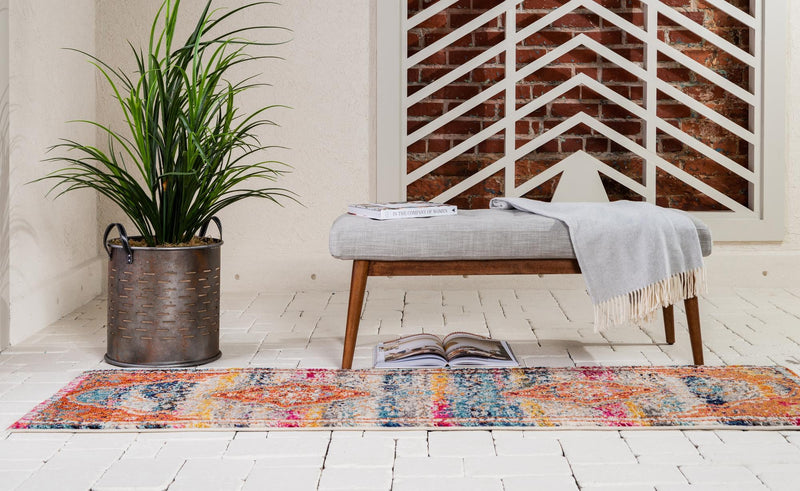 Venetian Tapestry Collection Area Rug - Rialto Runner Multi lifestyle 26