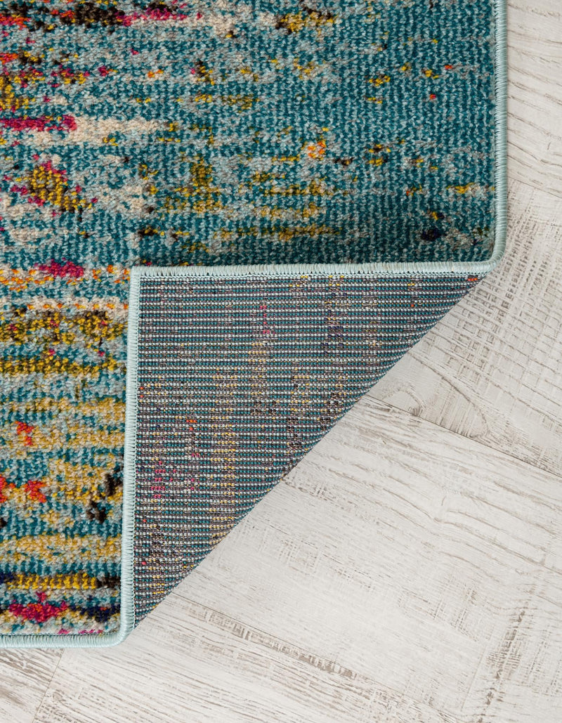 Venetian Tapestry Collection Area Rug - SanMarco Runner Turquoise lifestyle 38
