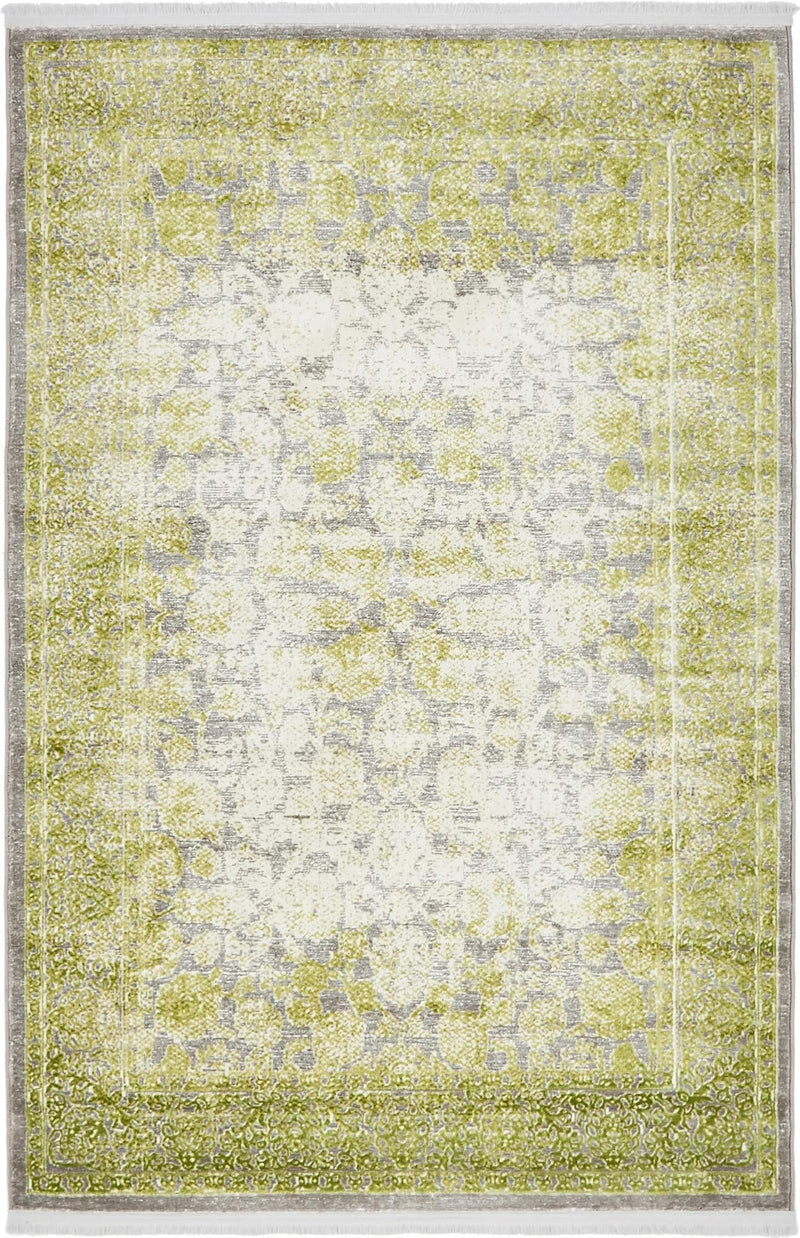 Rustic Charm Revival Collection Area Rug - Pastoral Rectangle Light Green lifestyle 2