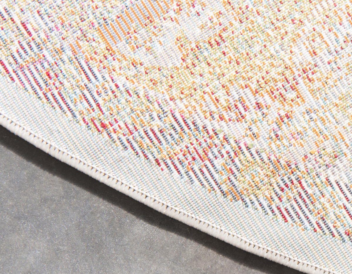Caribbean Breeze Collection Area Rug - Oracabessa Round Cream lifestyle 15