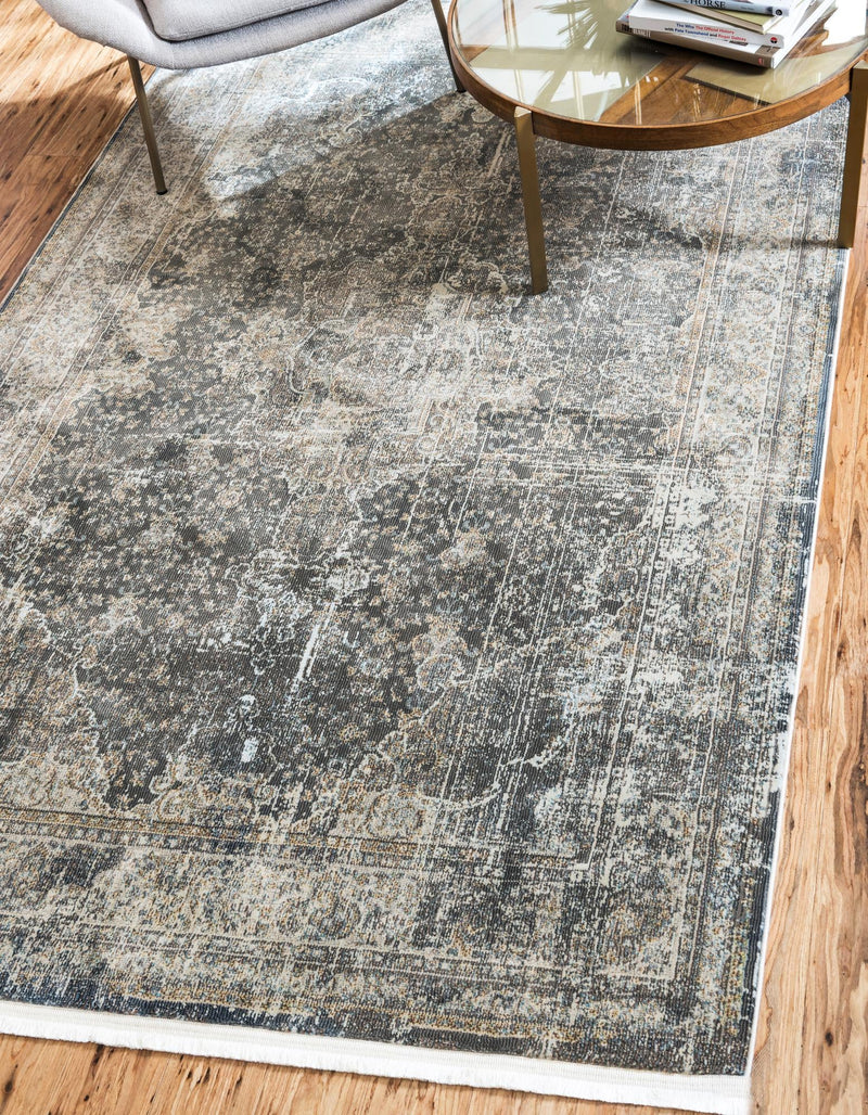 Caribbean Breeze Collection Area Rug - Utila Rectangle Fume Gray lifestyle 2