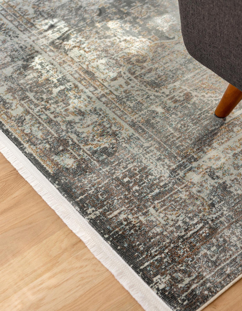 Caribbean Breeze Collection Area Rug - Utila Rectangle Fume Gray lifestyle 6