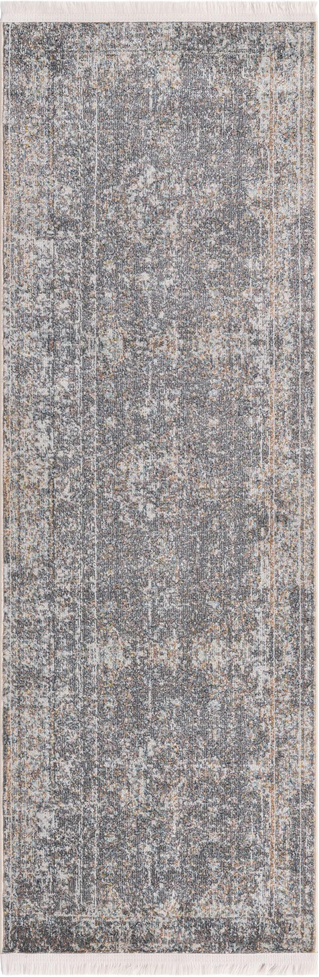 Caribbean Breeze Collection Area Rug - Utila Runner Fume Gray lifestyle 22