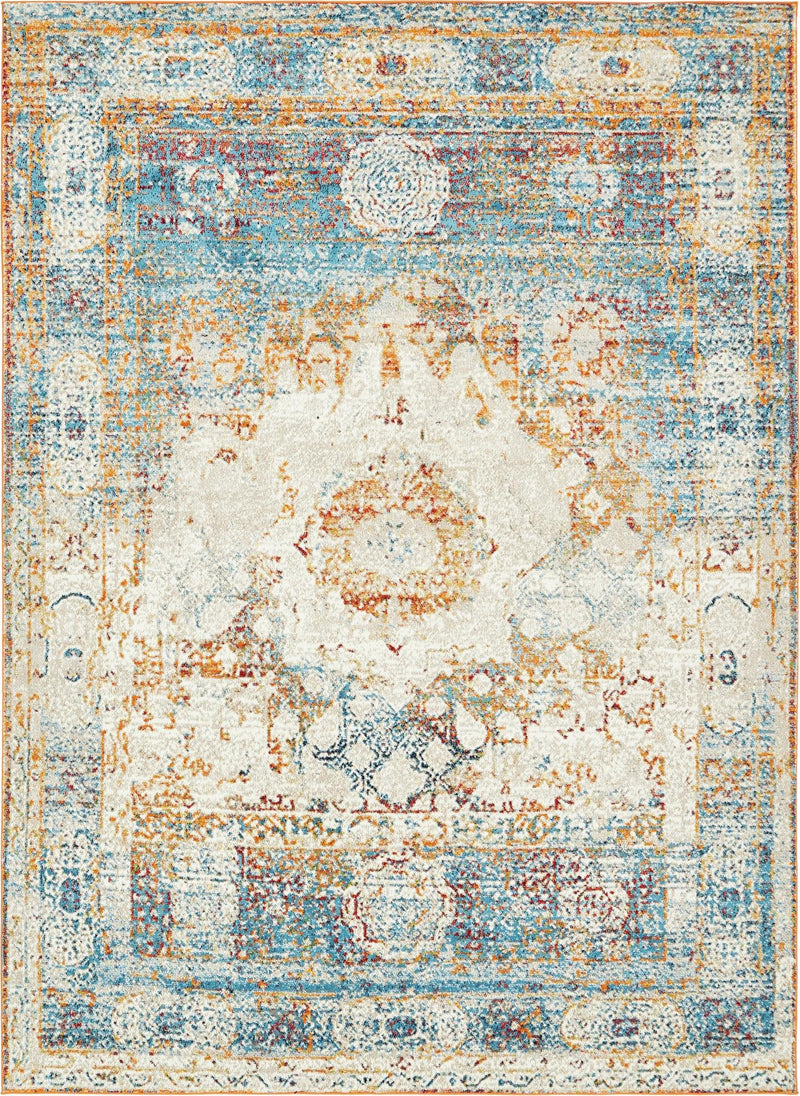 Amalfi Coast Woven Collection Area Rug - Ravello Rectangle Beige lifestyle 3