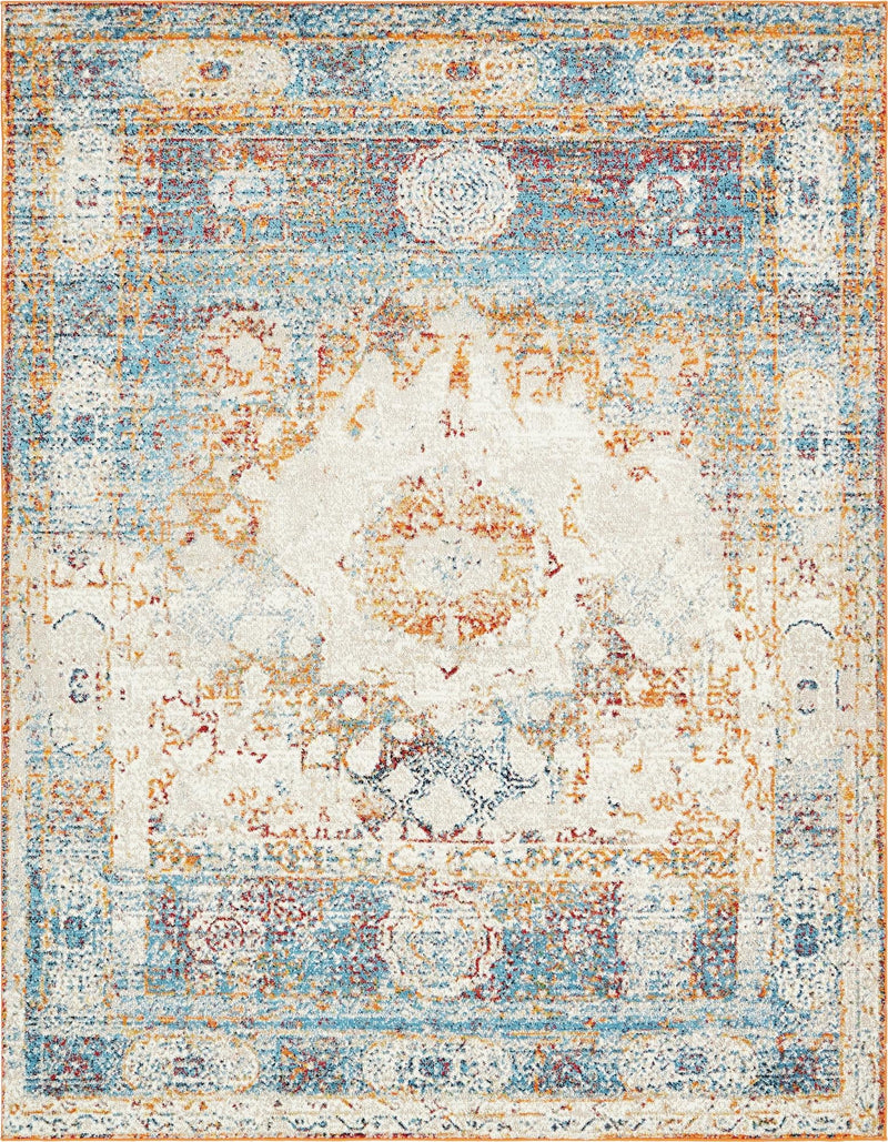 Amalfi Coast Woven Collection Area Rug - Ravello Rectangle Beige lifestyle 2