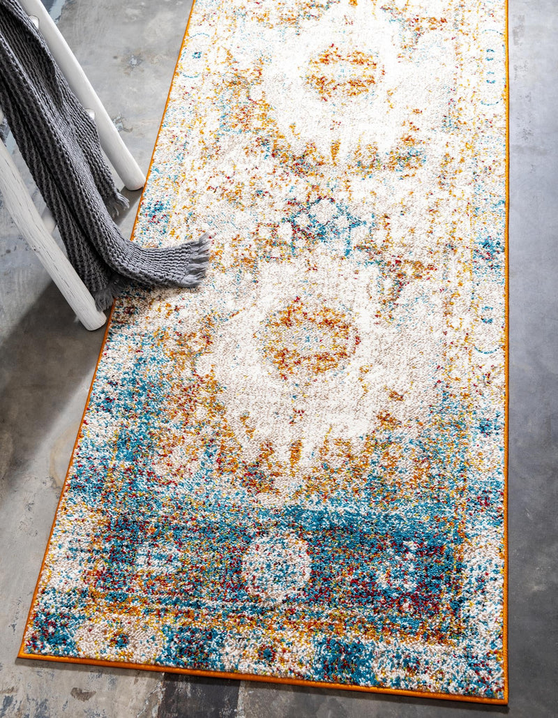 Amalfi Coast Woven Collection Area Rug - Ravello Runner Beige lifestyle 38