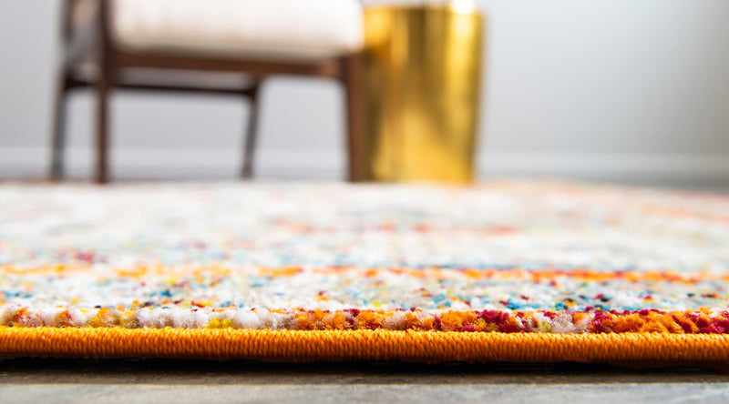 Amalfi Coast Woven Collection Area Rug - Positano Round Beige lifestyle 26