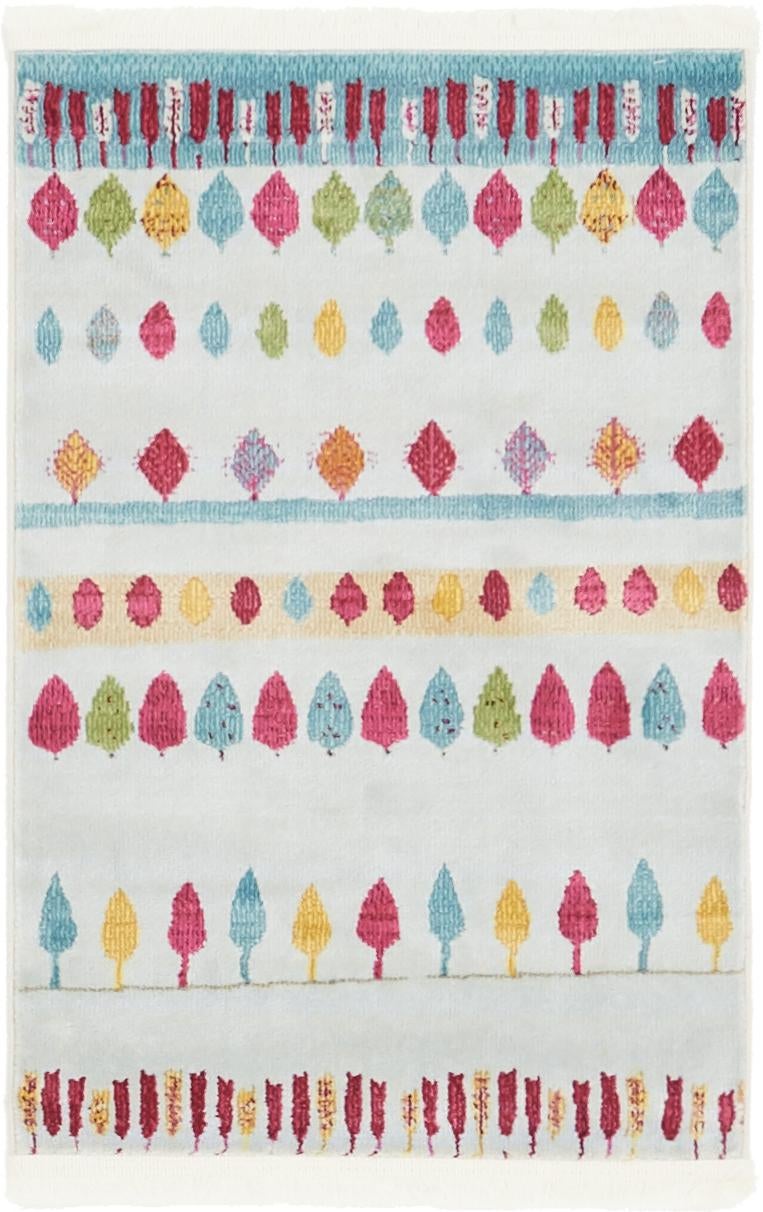 Nomad Haven Collection Area Rug - Kalahari Rectangle Light Blue Main