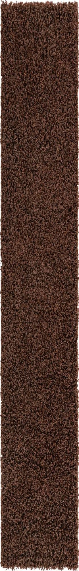 Plush Oasis Collection Area Rug - Serenity (Chocolate Brown) Runner Chocolate Brown lifestyle 13