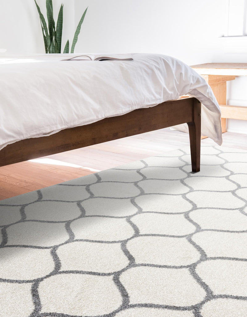 Lattice Garden Collection Area Rug - Pergolatown (Ivory) Rectangle Ivory lifestyle 3